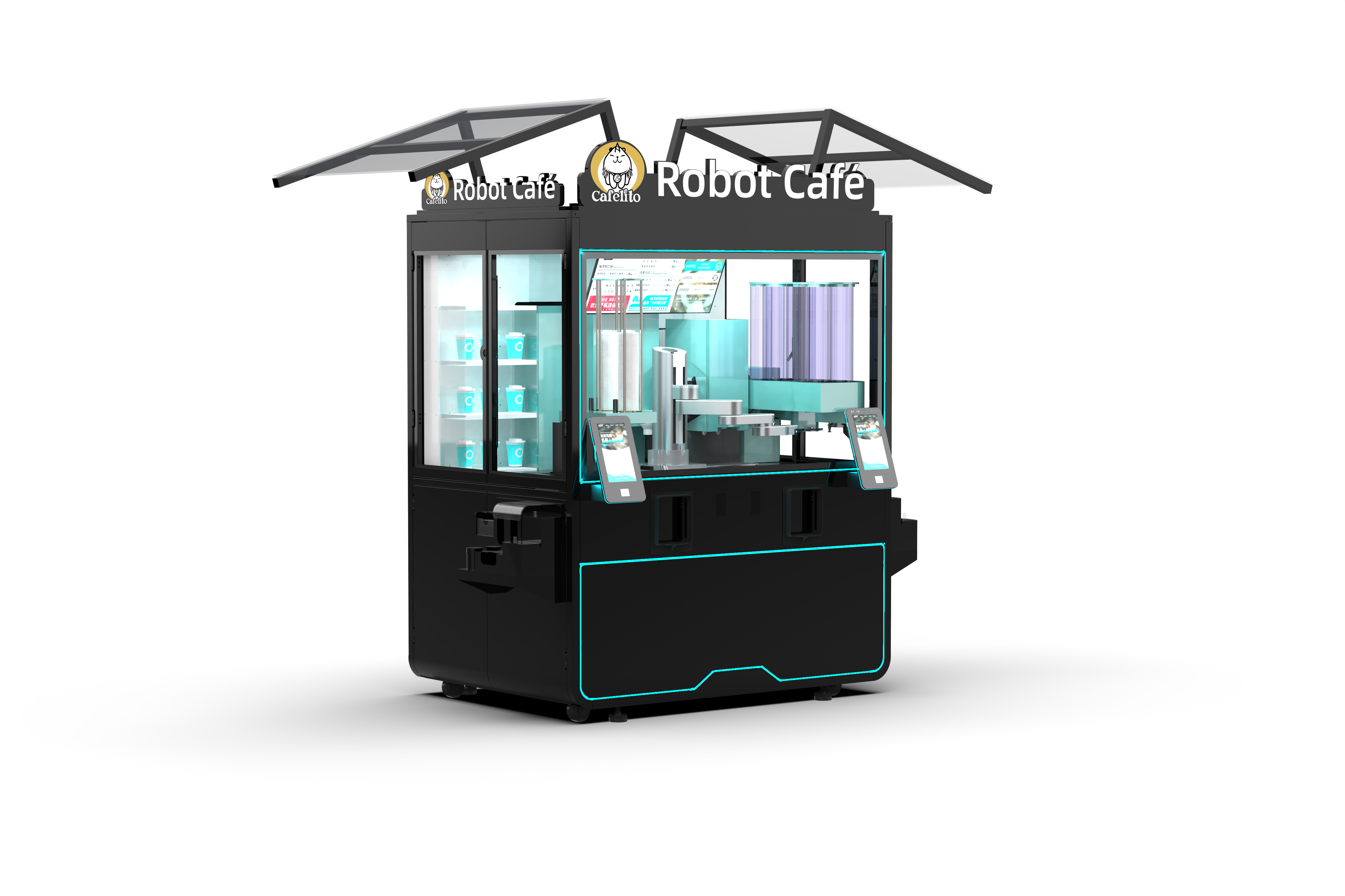Live on campus – robot barista serving coffee